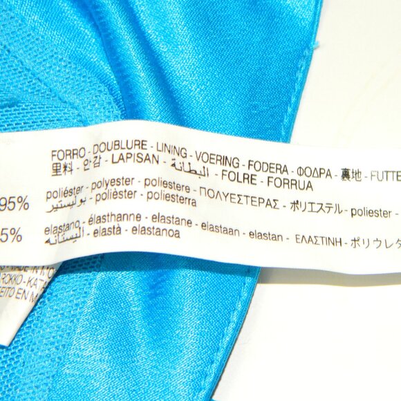 Zara Turquoise Blue Satin Effect Bustier Wired Bra Bodysuit Size Small - Picture 12 of 13